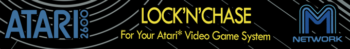 Lock 'N Chase logo for Atari 2600